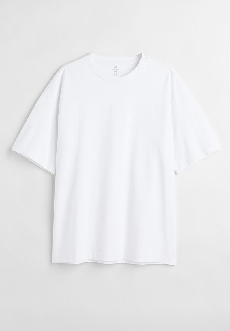 Relaxed fit T-shirt - white - 0608945001 H&M T-Shirts & Vests ...