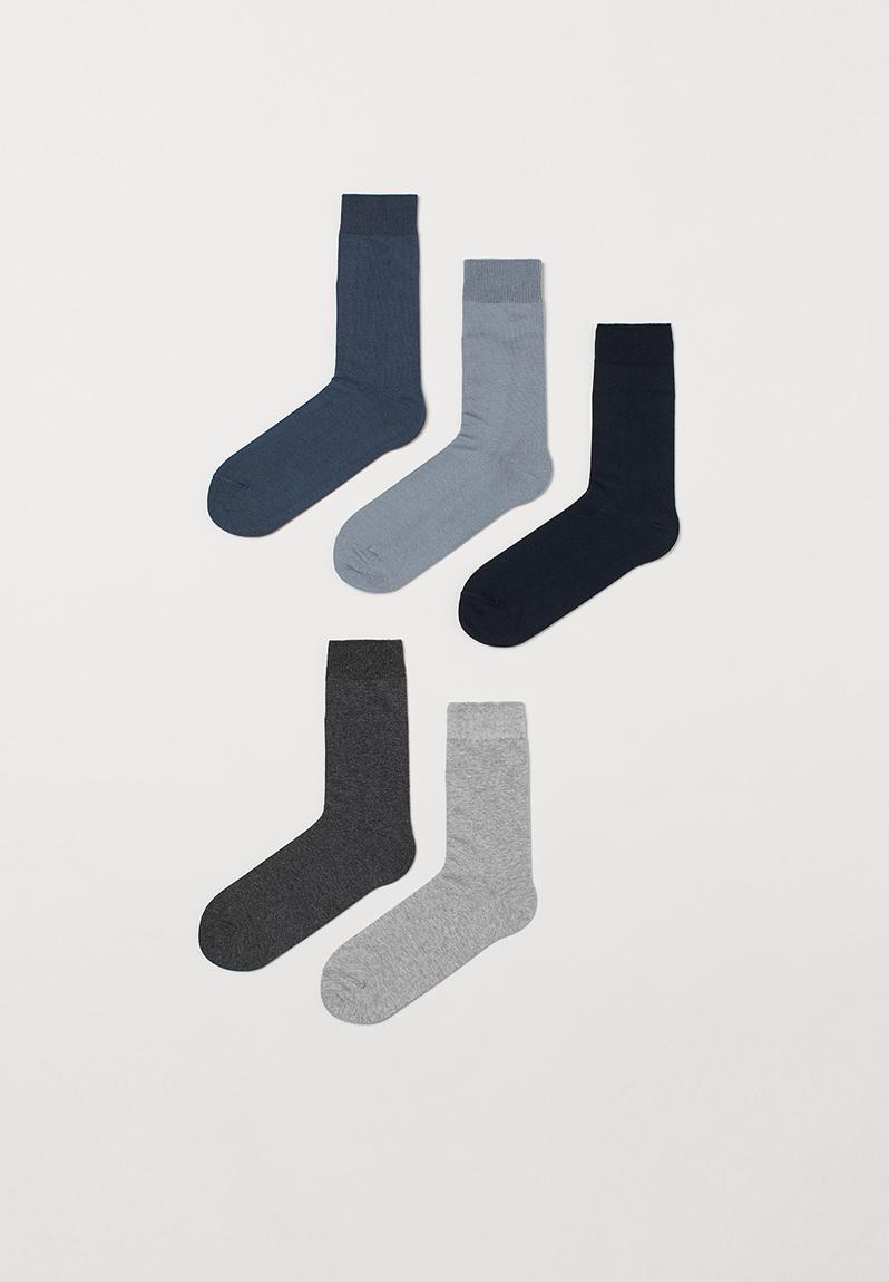 5-pack socks - dark blue/grey marl H&M Socks | Superbalist.com