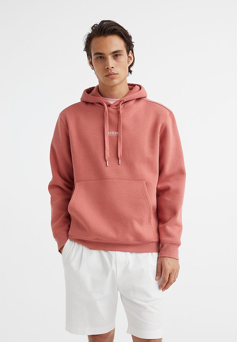 Regular fit printed hoodie - old rose H&M Hoodies & Sweats ...