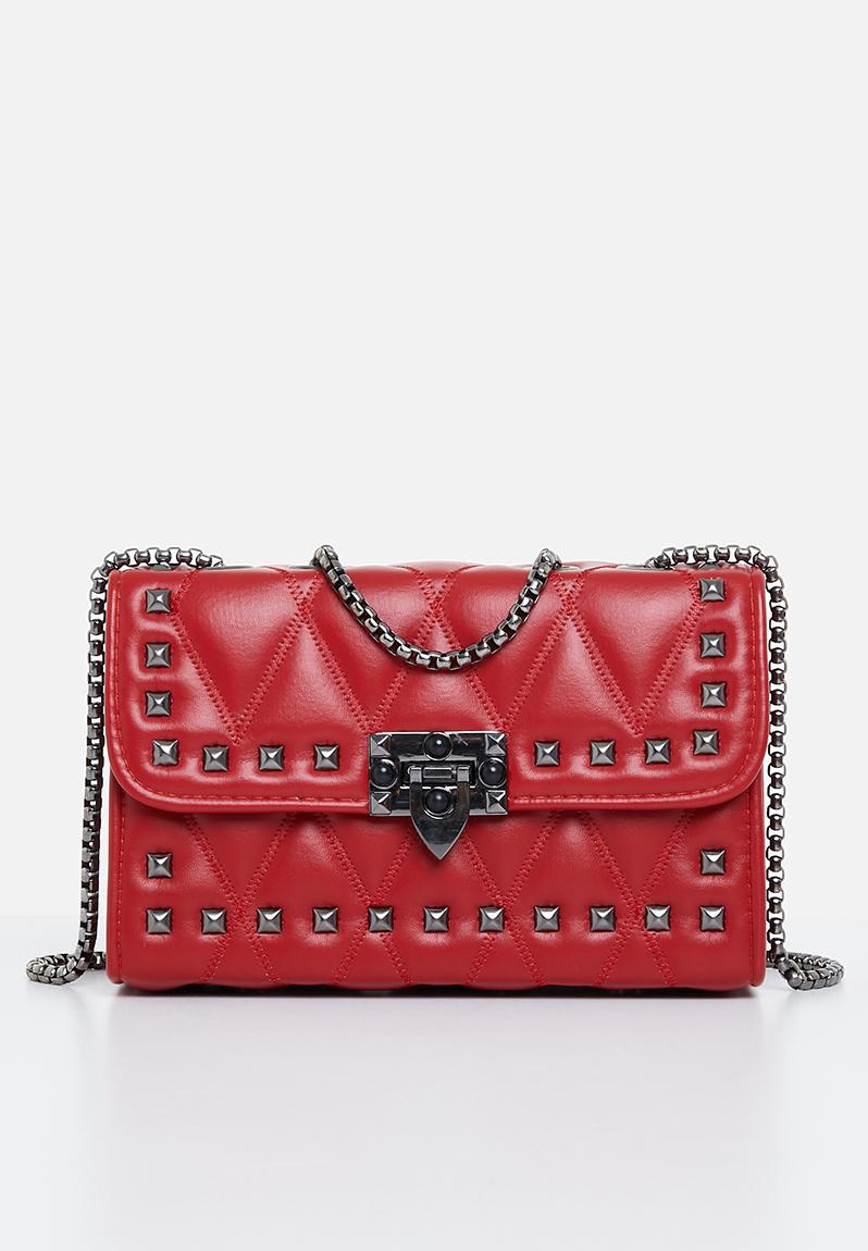 Alina studded crossbody bag - red Superbalist Bags & Purses ...