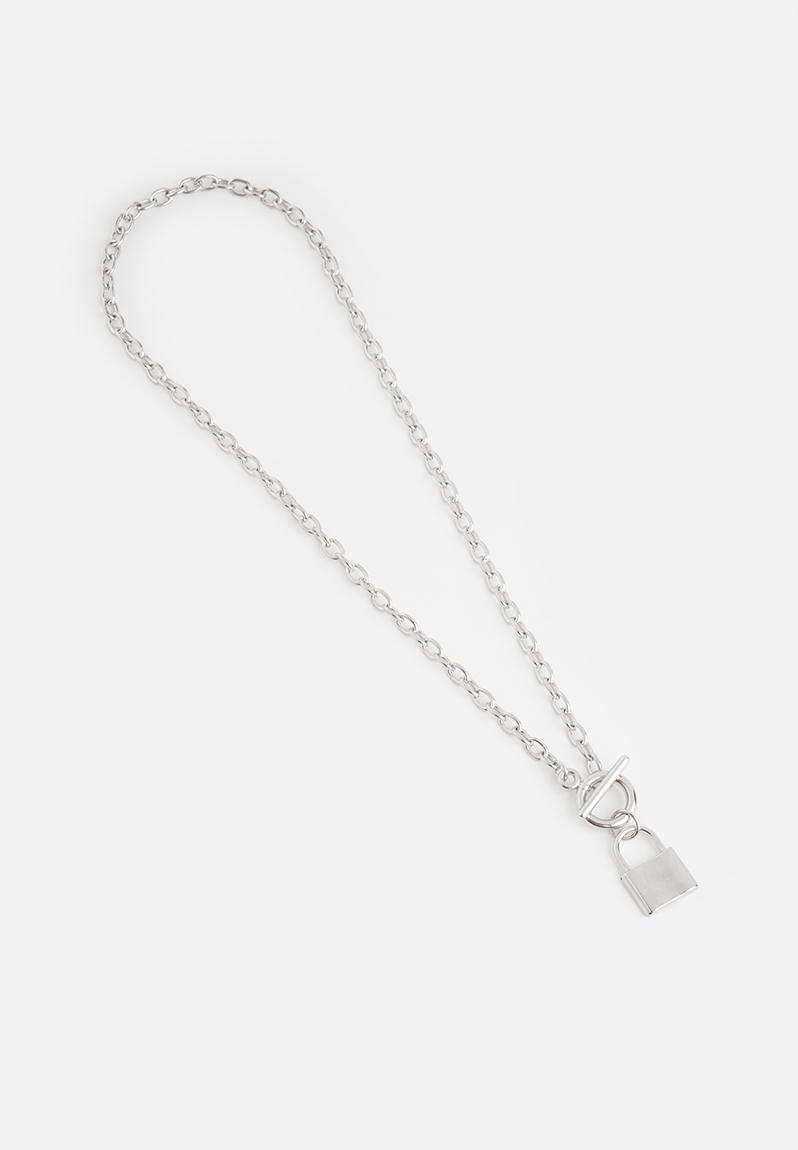 Bryan lock necklace - silver Superbalist Men's Accessories ...