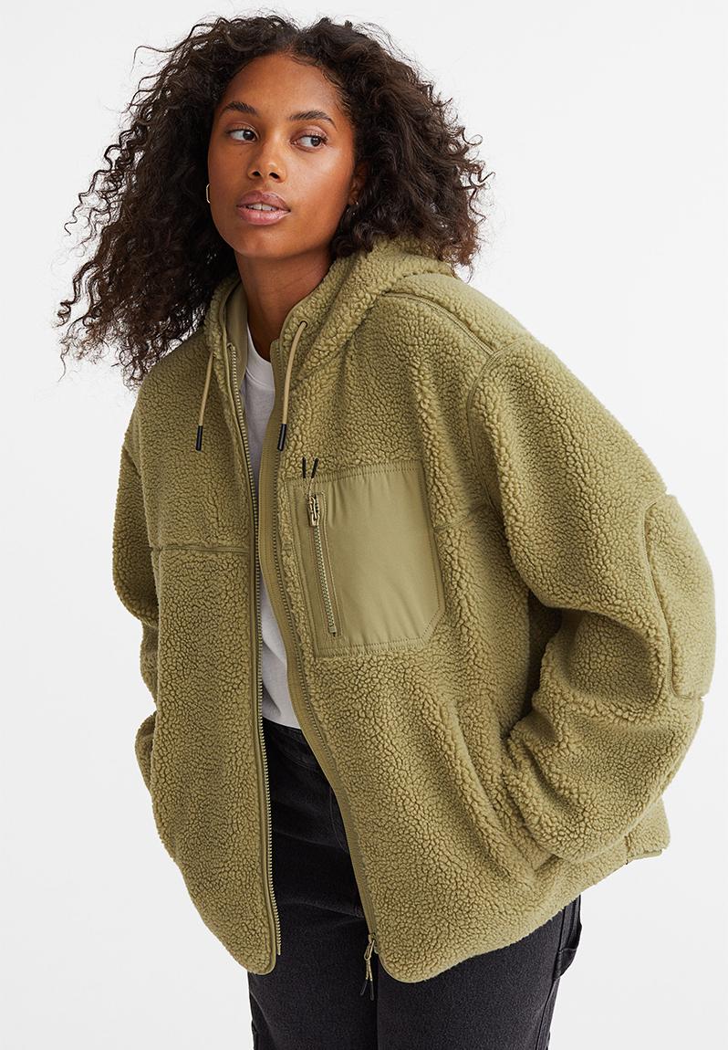 Teddy jacket - olive green H&M Jackets | Superbalist.com