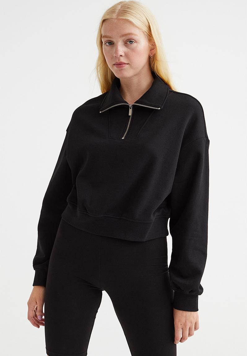 Zip-top sweatshirt - black H&M Hoodies & Sweats | Superbalist.com