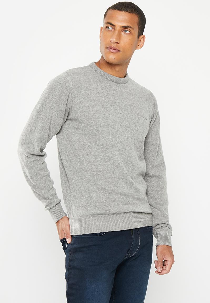 Crew neck knit - grey Ben Sherman Knitwear | Superbalist.com