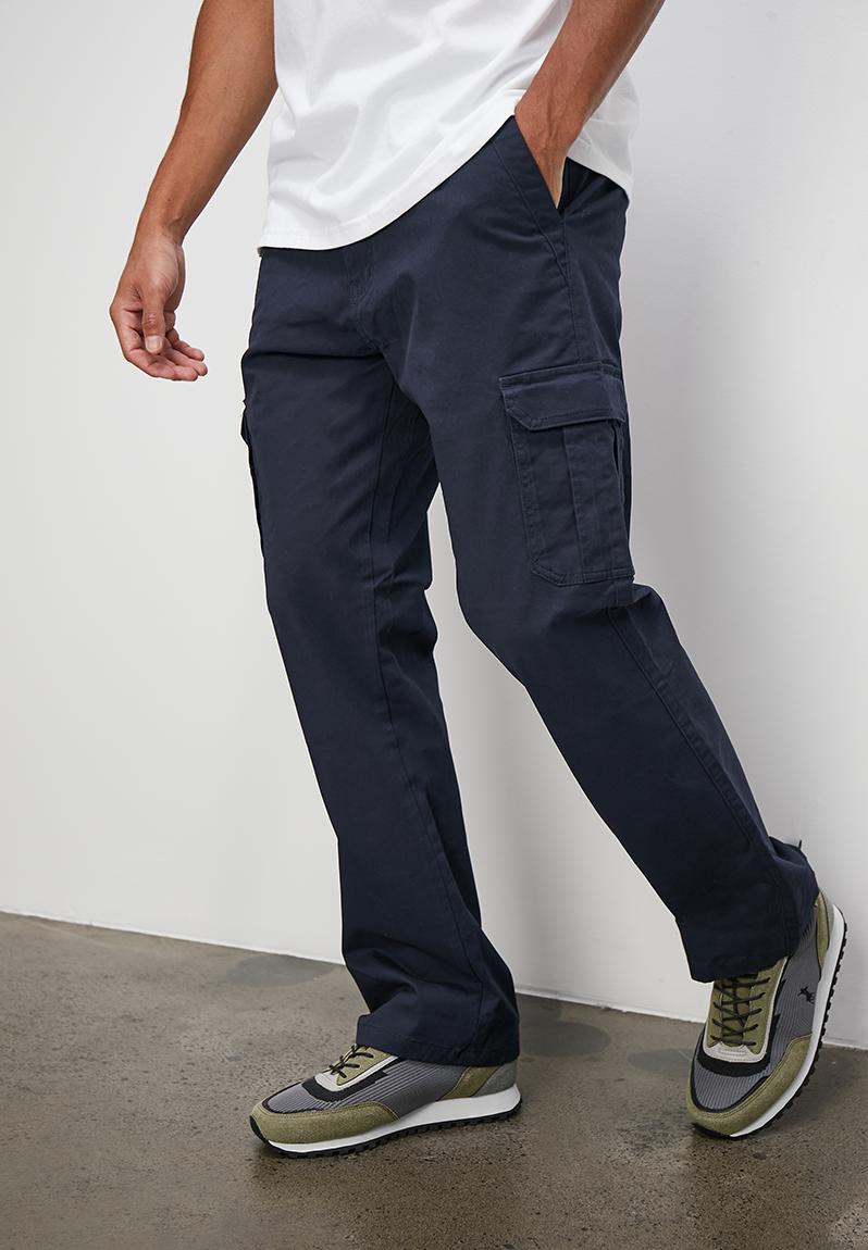 Regular fit cargo pant - navy Lark & Crosse Pants & Chinos ...