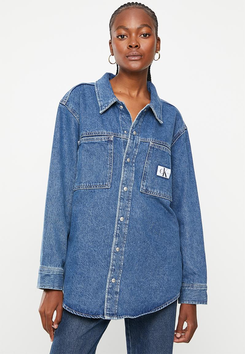 Utility shirt jacket - denim dark CALVIN KLEIN Shirts | Superbalist.com