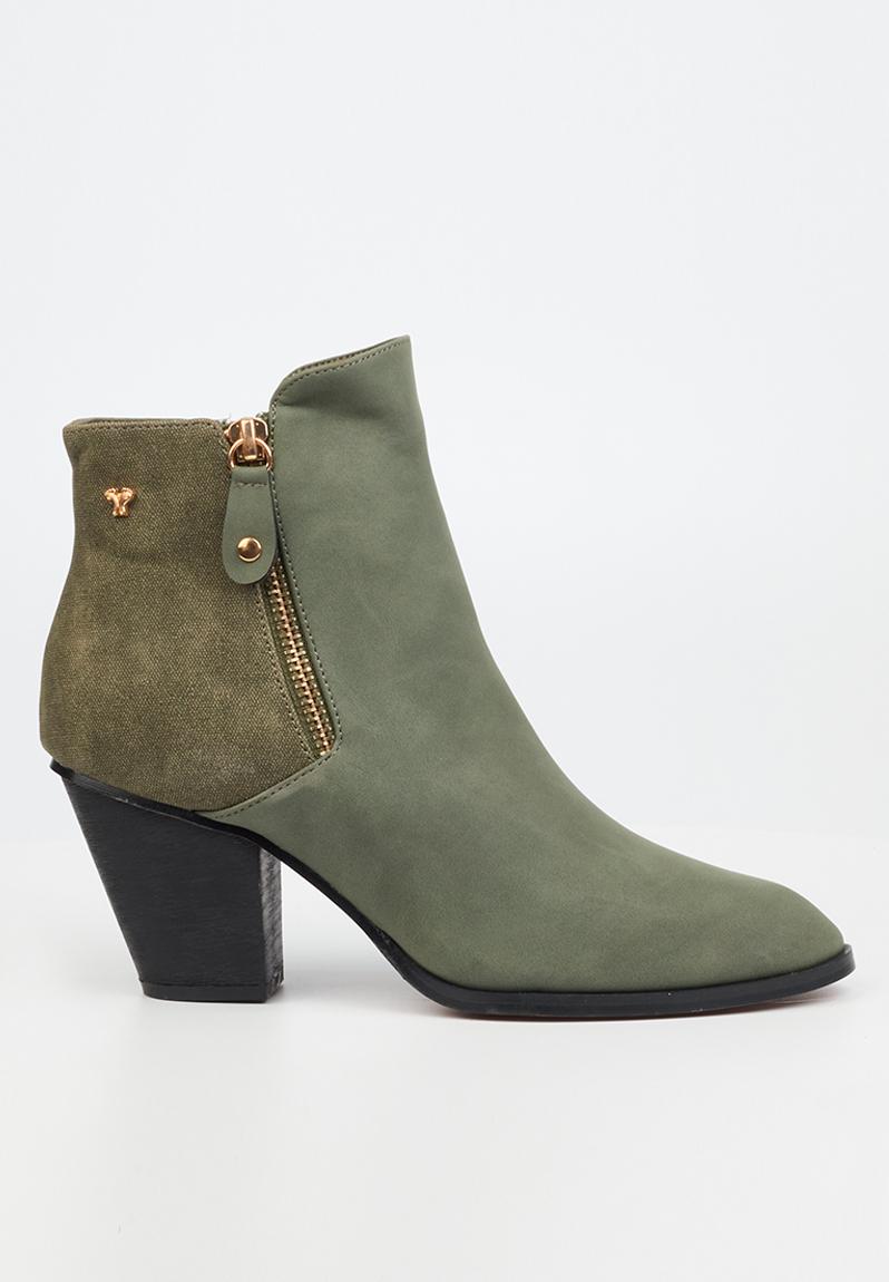 Sandi 2 ankle boot - olive Butterfly Feet Boots | Superbalist.com