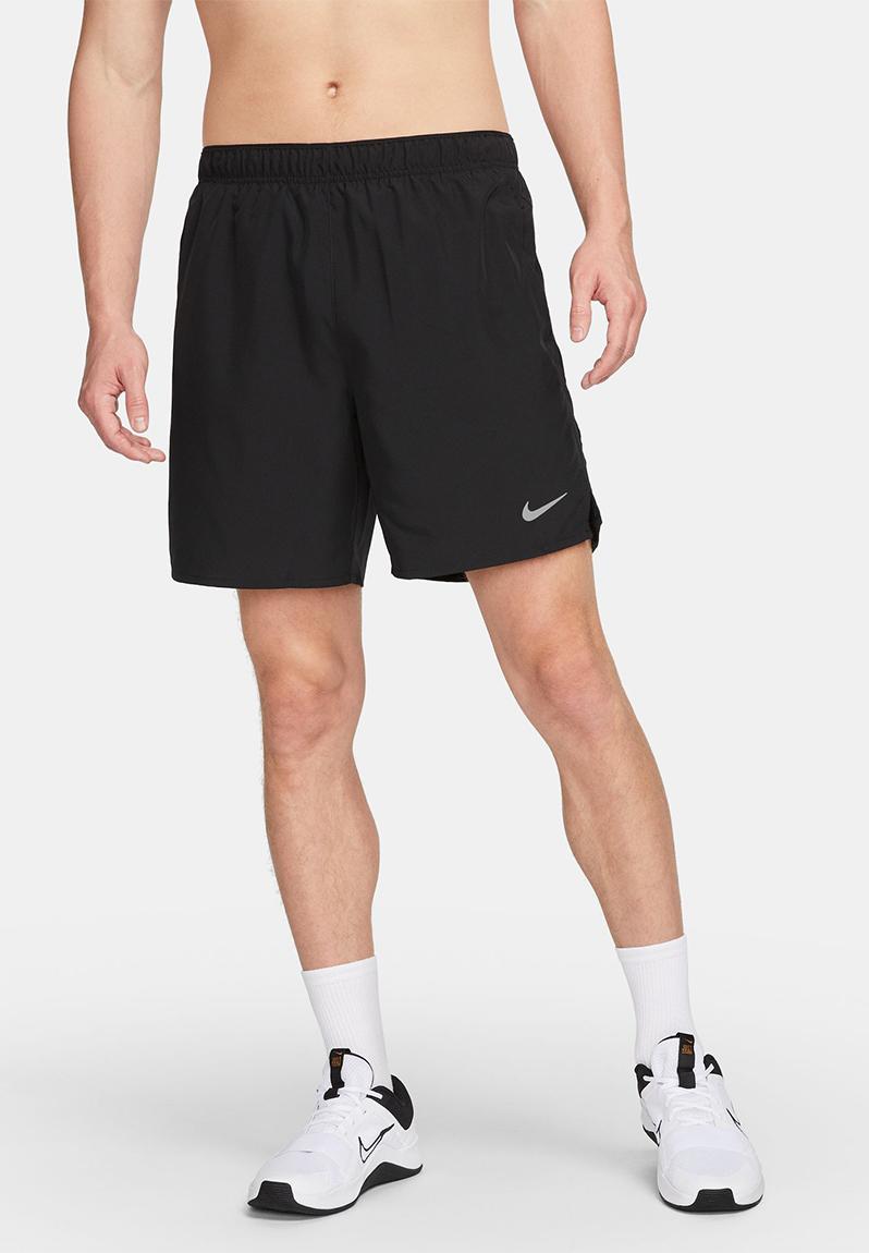 M nk df challenger short 7bf - black/black/black/reflective silv Nike ...