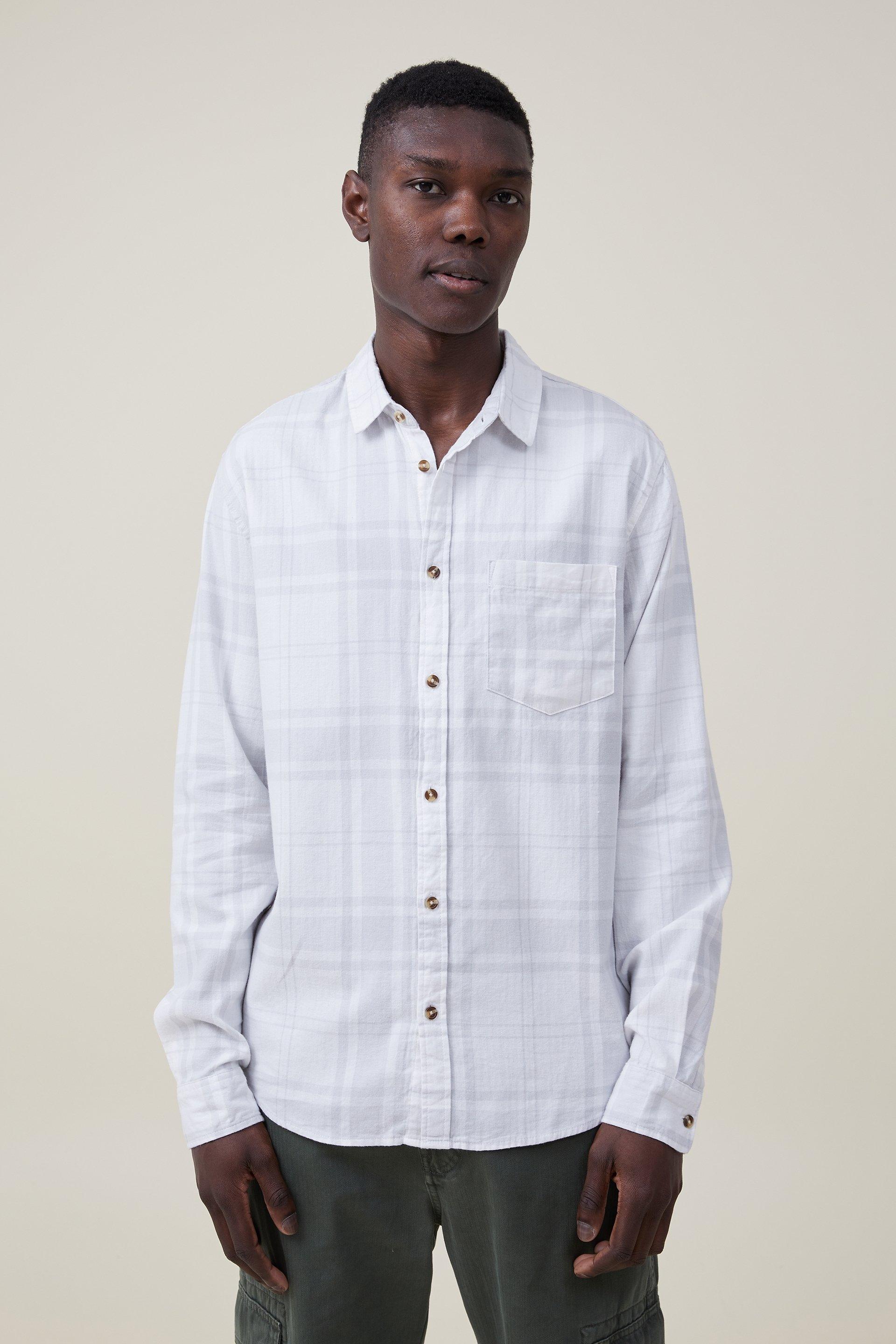 Camden long sleeve shirt - ecru bold check Cotton On Shirts ...