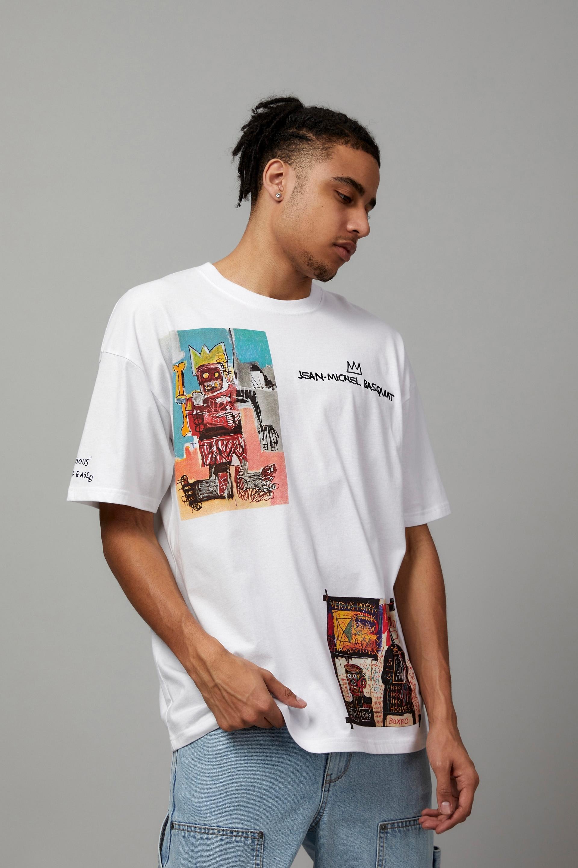 Oversized basquiat t shirt - lcn bsq white/basquiat gallery Factorie T ...