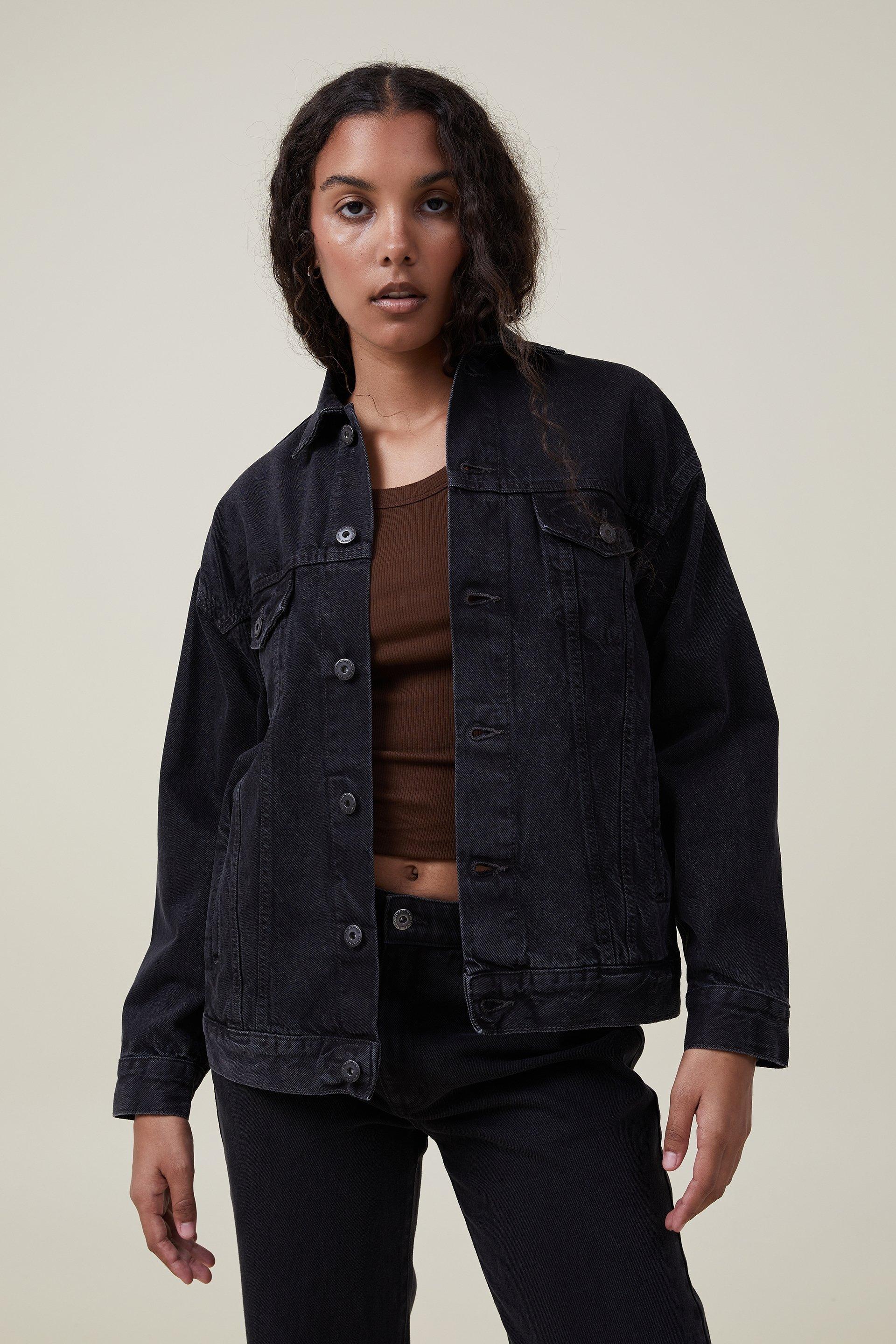 The oversized denim jacket - graphite black Cotton On Jackets ...