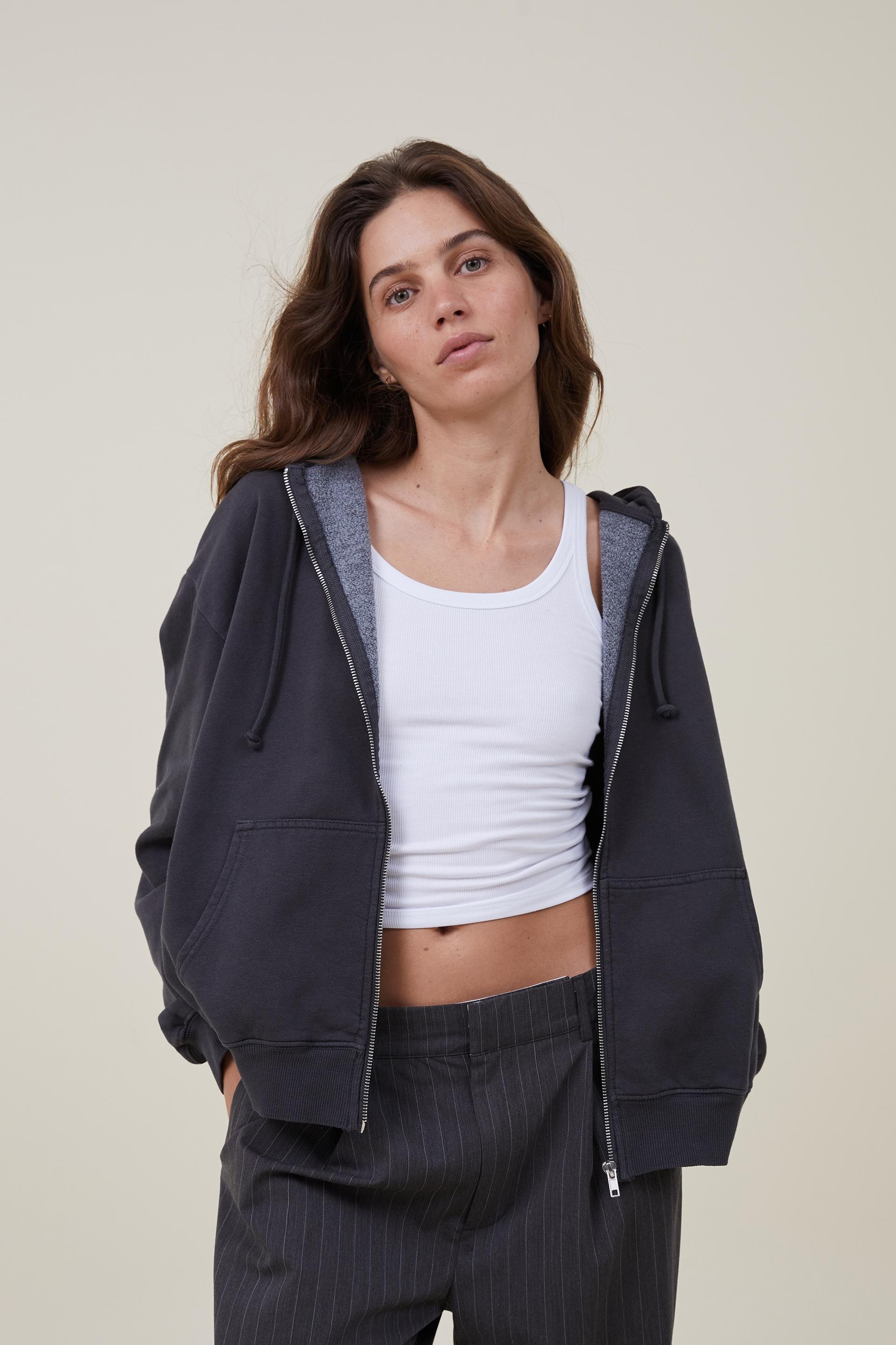 Classic washed zip-through hoodie - washed black Cotton On Hoodies & Sweats | Superbalist.com