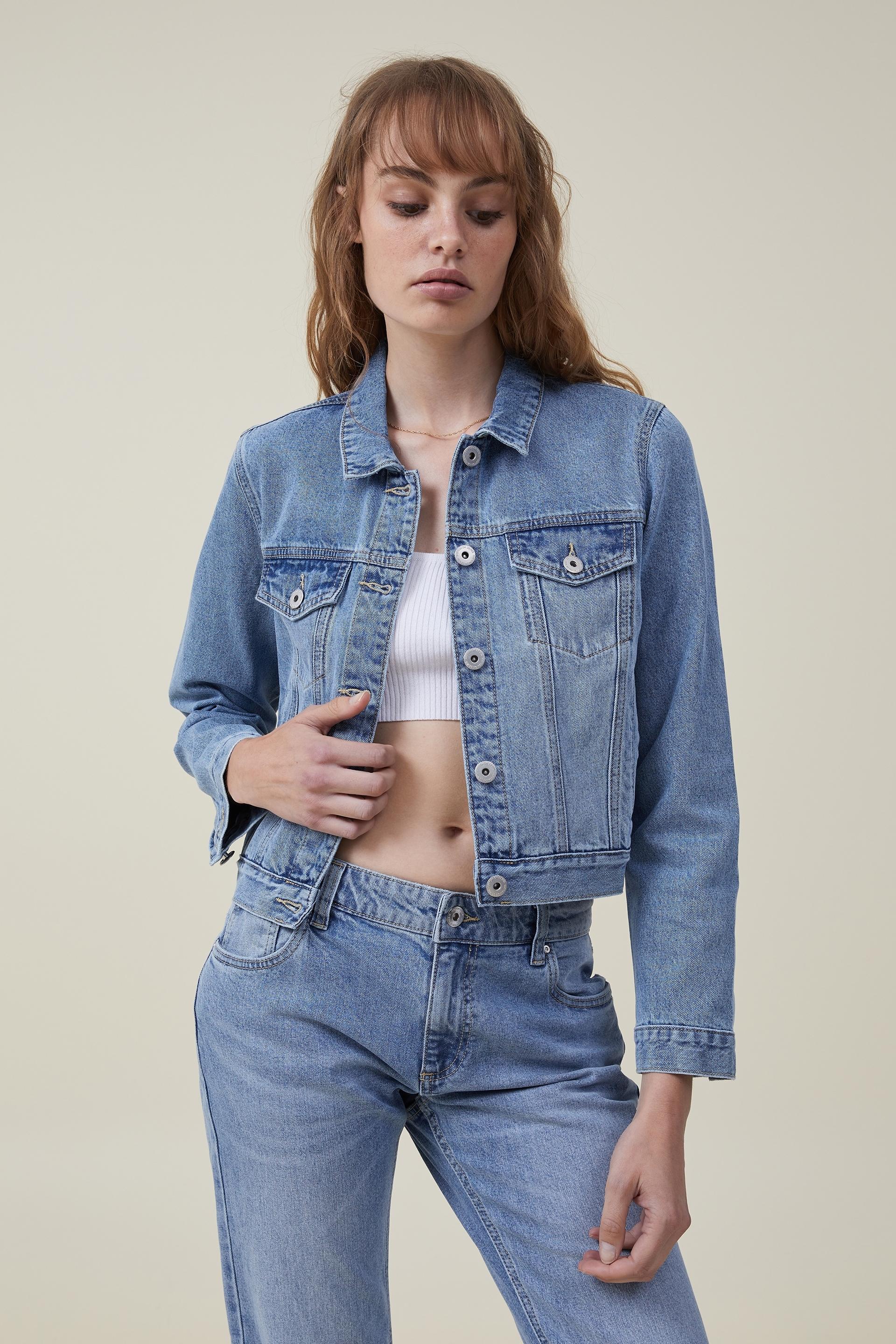 Girlfriend denim jacket - bells blue Cotton On Jackets | Superbalist.com