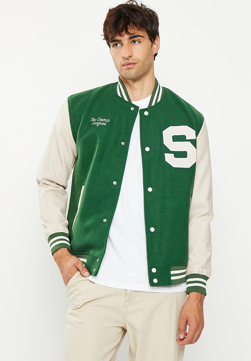 Onsjay varsity jacket otw - emerald Only & Sons Jackets | Superbalist.com