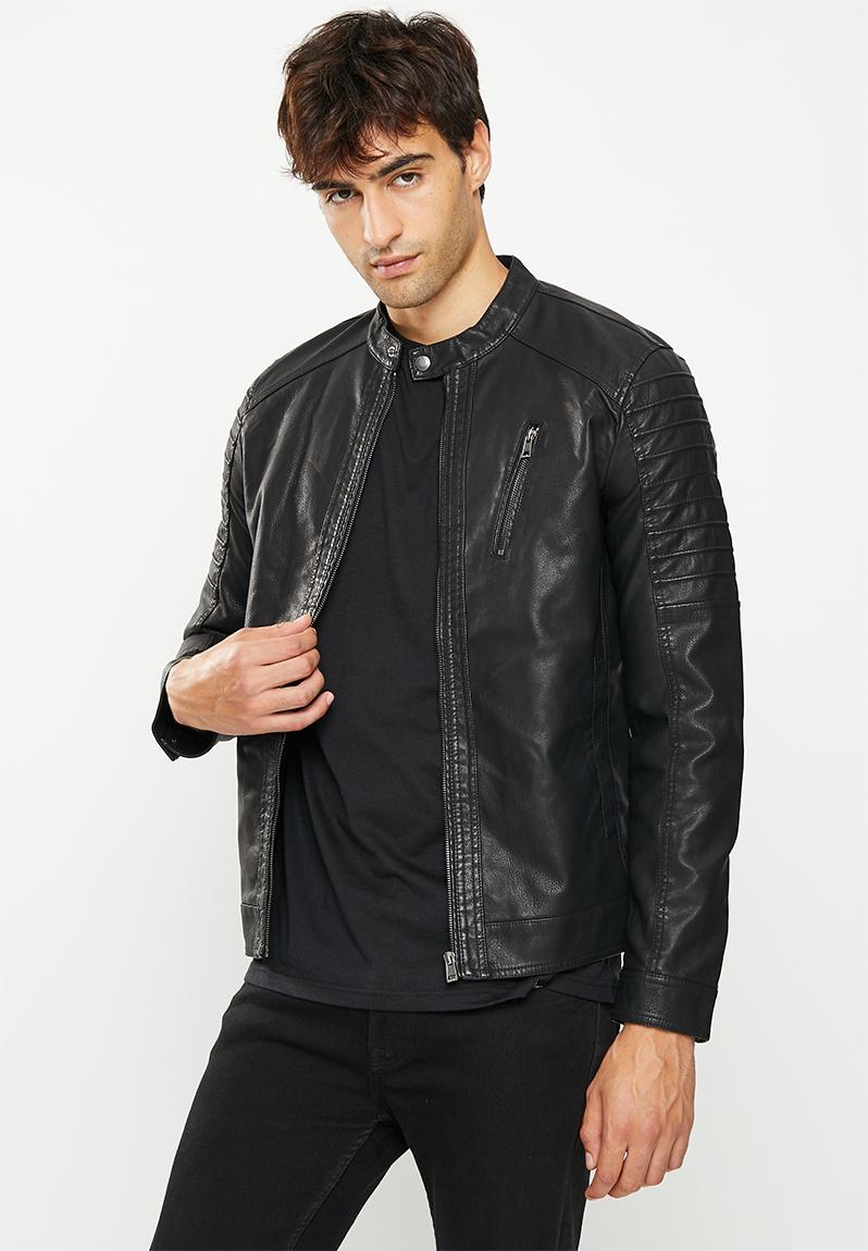 Onsorlando pu jacket otw - black Only & Sons Jackets | Superbalist.com