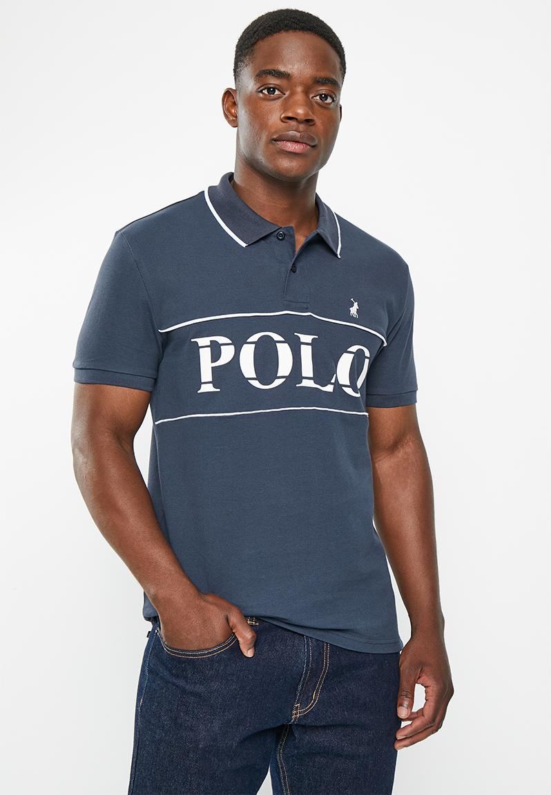 Men jacquard logo golfer - navy POLO T-Shirts & Vests | Superbalist.com