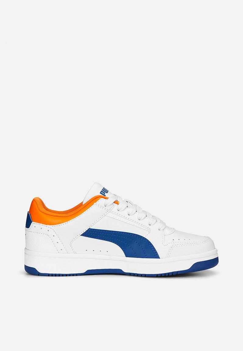 Puma rebound joy lo jr - puma white-clyde royal-rickie orange PUMA ...