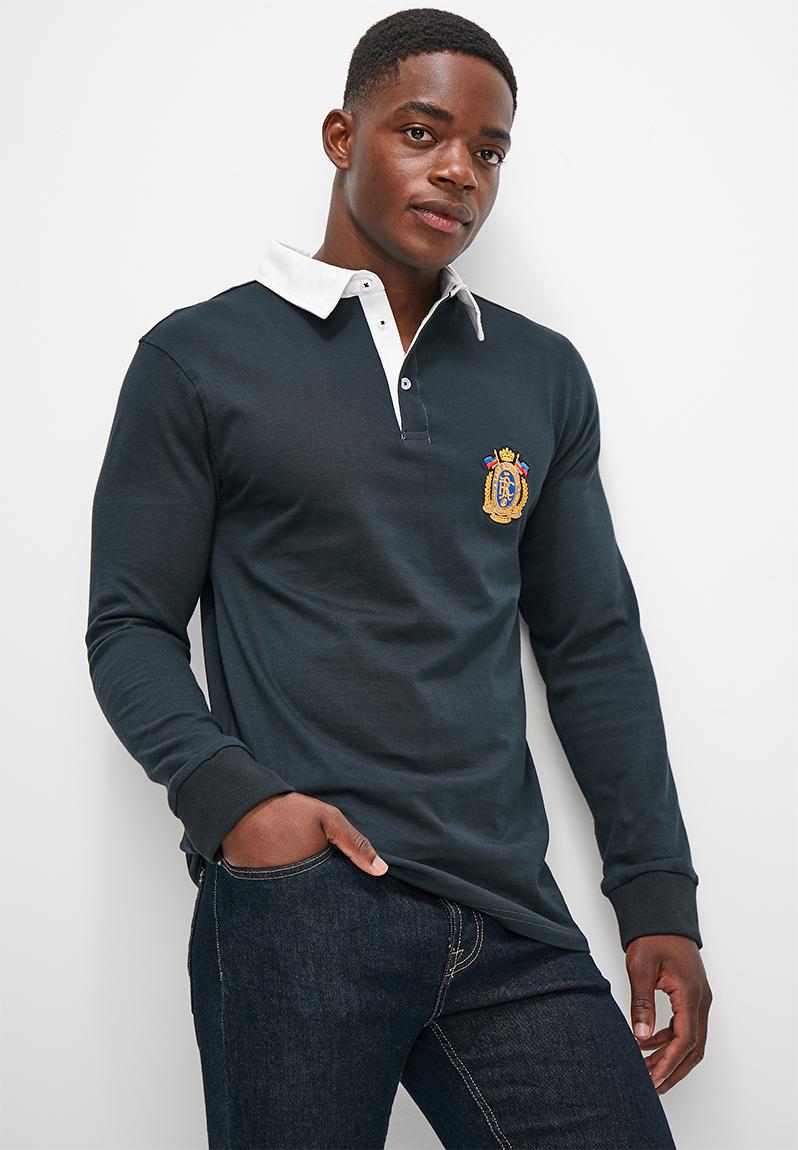 Long sleeve rugby jersey - navy Lark & Crosse T-Shirts & Vests ...