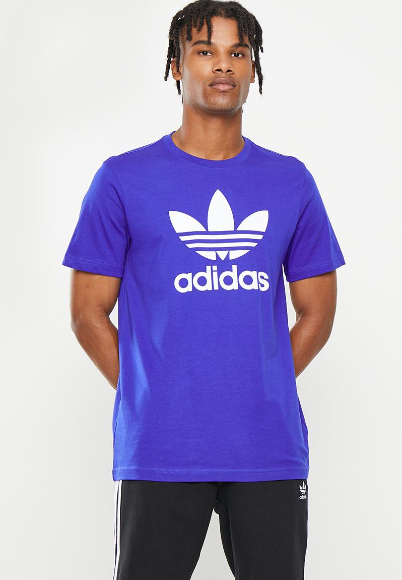 Trefoil t-shirt m - semi lucid blue adidas Originals T-Shirts ...
