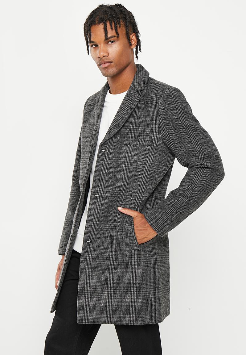 Onsjaylon check wool coat otw - black Only & Sons Jackets | Superbalist.com