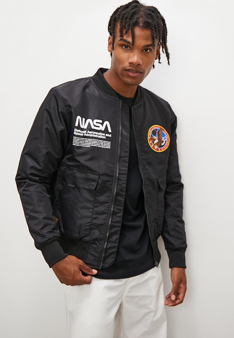 Padded nasa bomber jacket - black 1