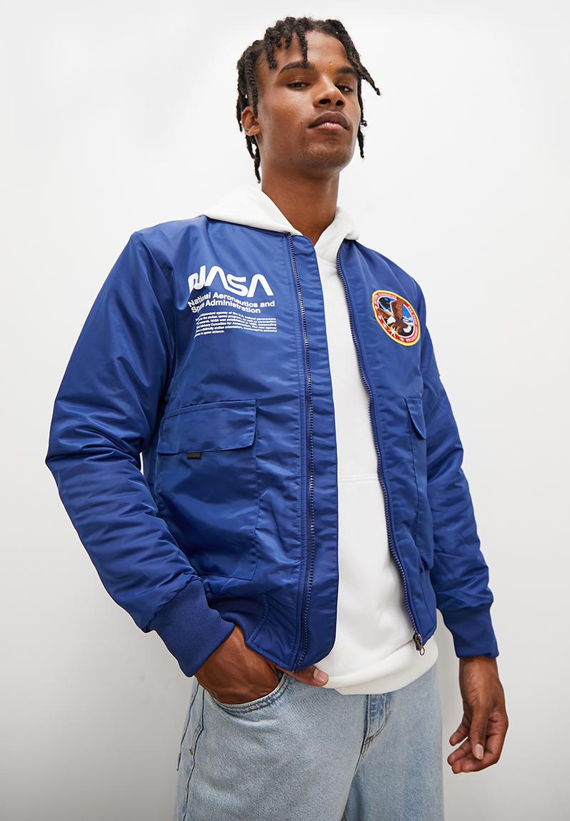 Padded Nasa Bomber Jacket Blue Style Republic Jackets 