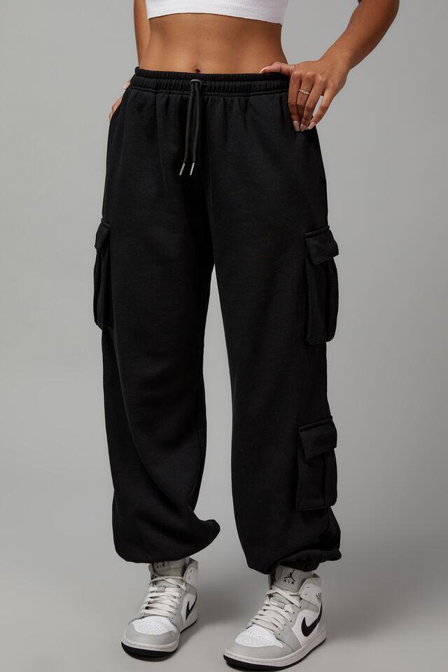 Hype Cargo Trackpant Black Factorie Trousers Superbalist Com