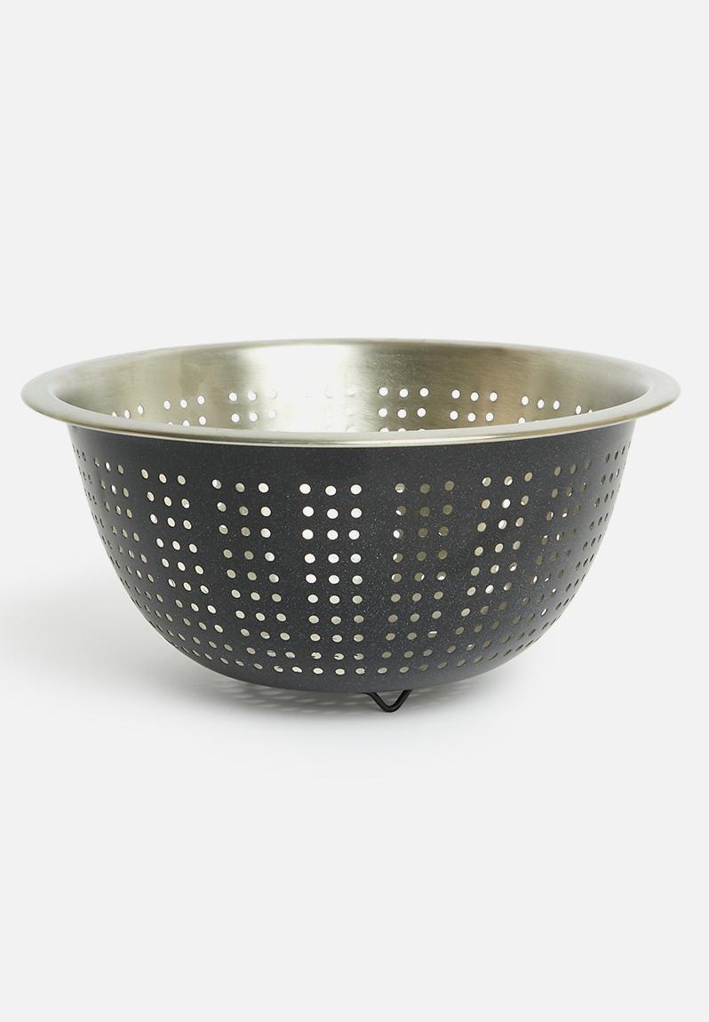 Stainless Steel Colander - Anthracite Excellent Houseware Kitchen 