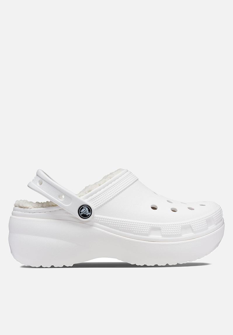 Classic platform lined clog w - white Crocs Pumps & Flats | Superbalist.com