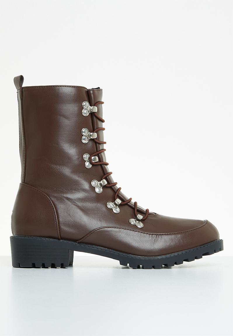 Makena lace up boot - brown Superbalist Boots | Superbalist.com