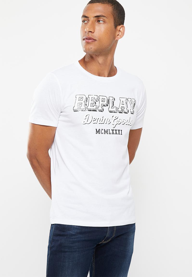 Replay tshirt - white1 Replay T-Shirts & Vests | Superbalist.com