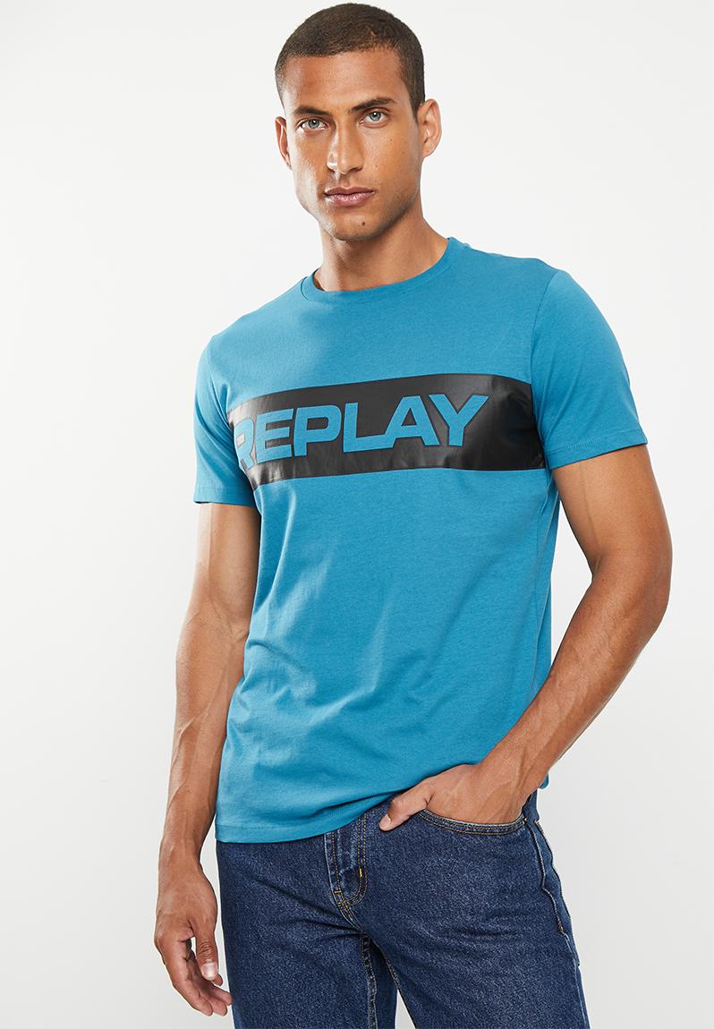 Replay Men's Basic Cotton Crew Neck T-Shirt - M3097 Classic Fit