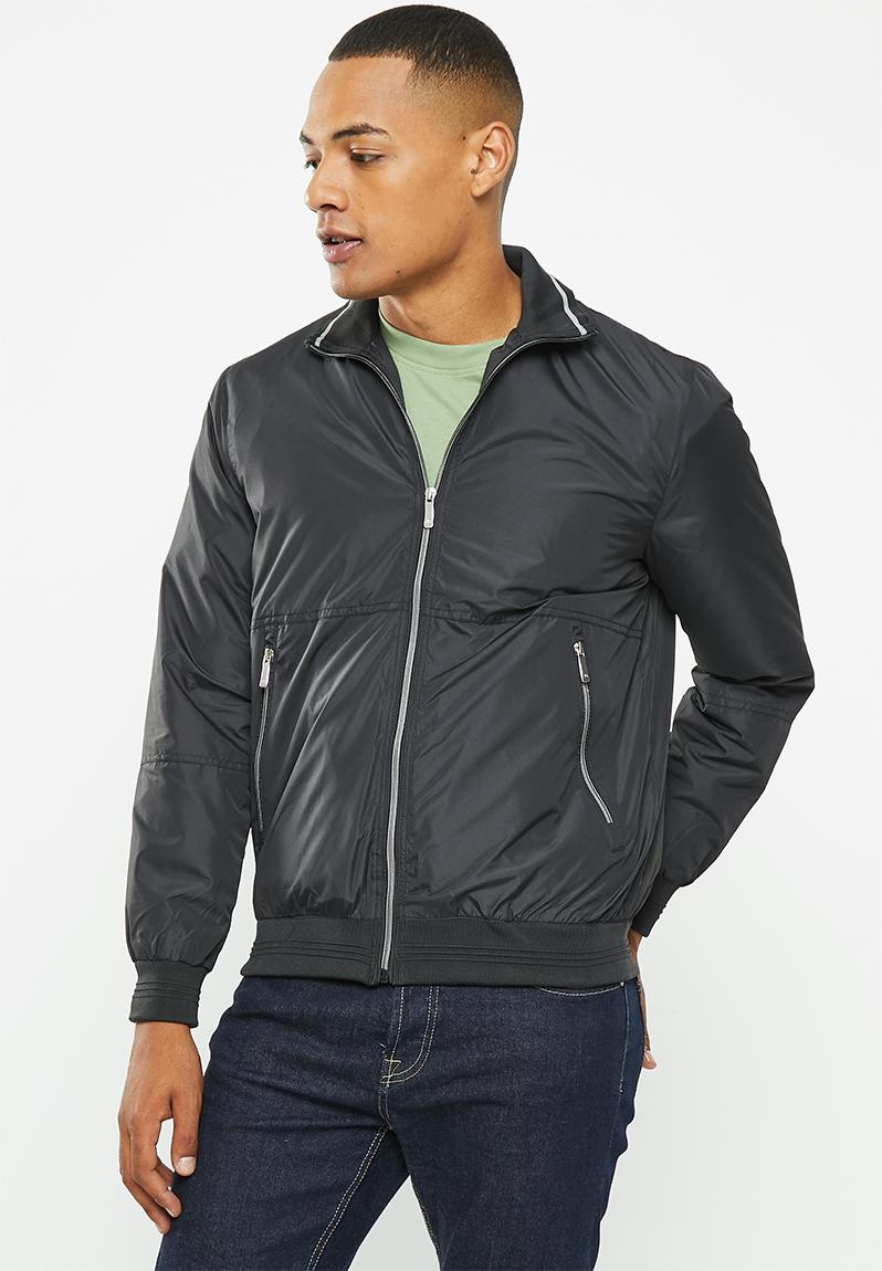 Olympus light weight zip through jacket regular fit - black Jonathan D ...