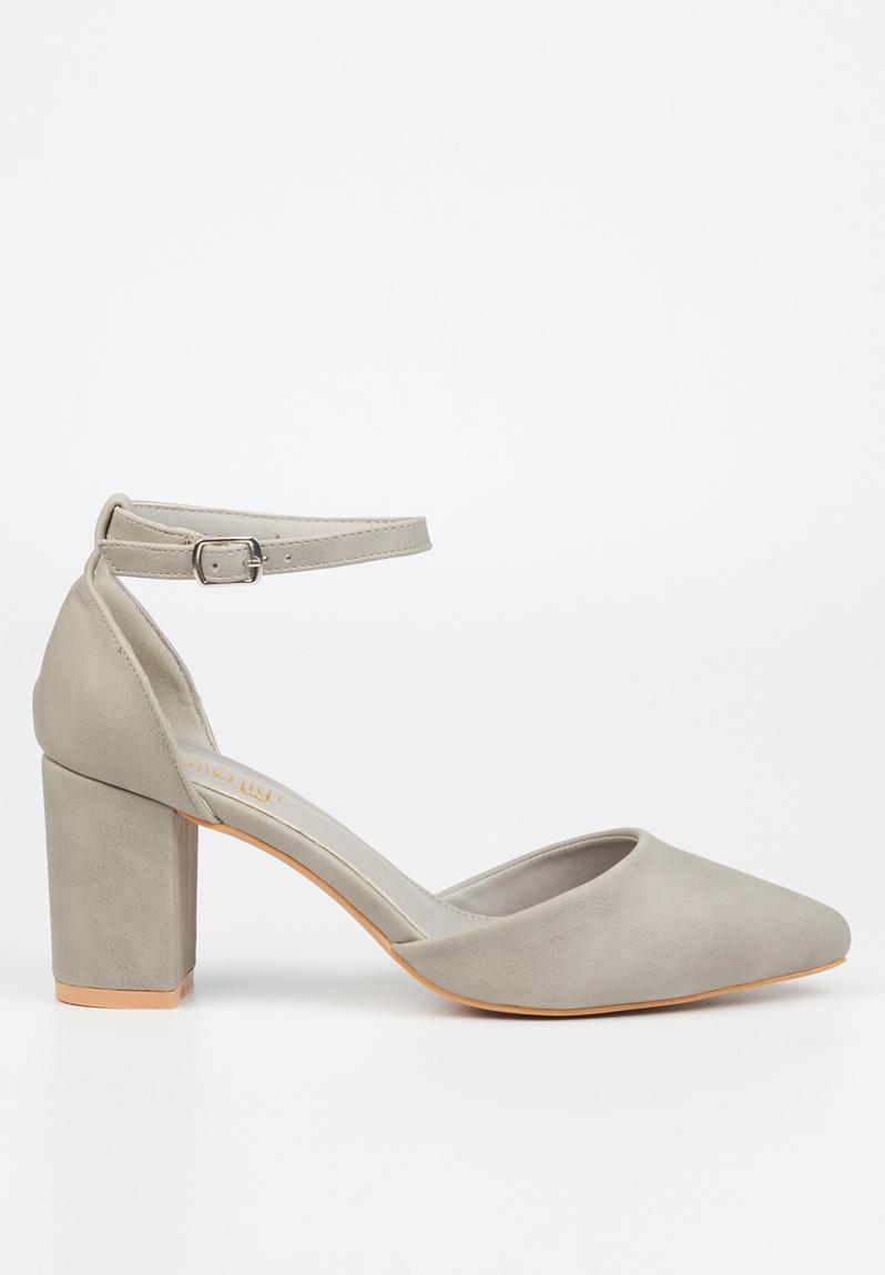 Zara 2 court heel - grey Butterfly Feet Heels | Superbalist.com