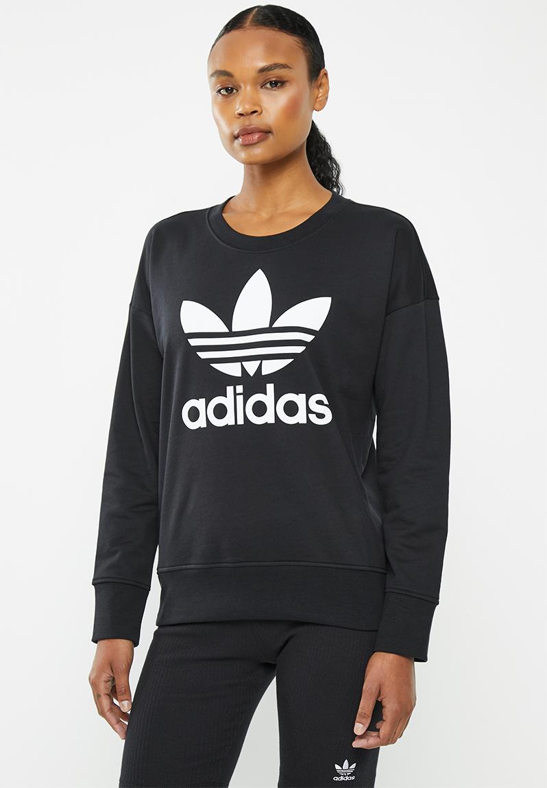 Trf crew fleece sweat w - black adidas Originals Hoodies, Sweats ...