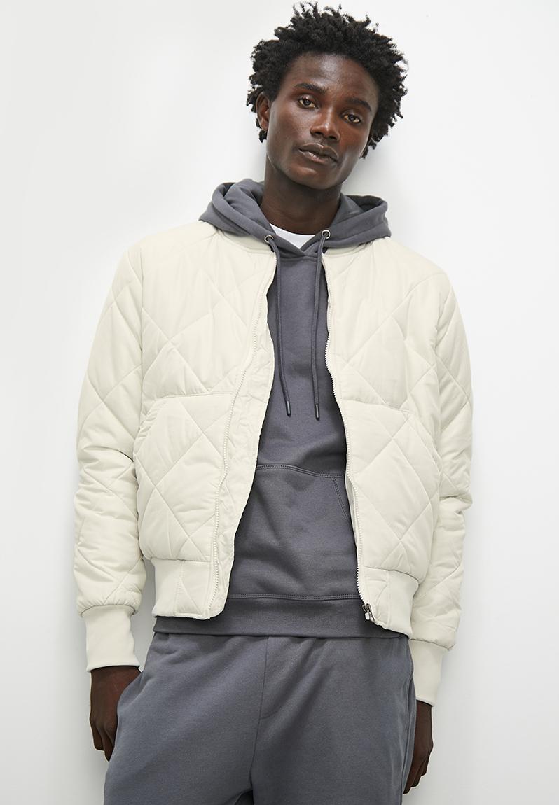 Nevada quilted bomber jacket - ecru Superbalist Jackets | Superbalist.com