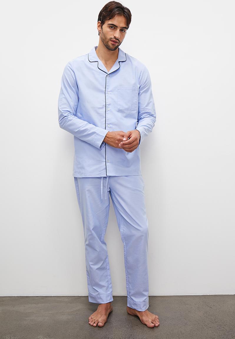 NEEDLES  POLY OXFORD PAJAMA SET -- CHARCOAL main image 1