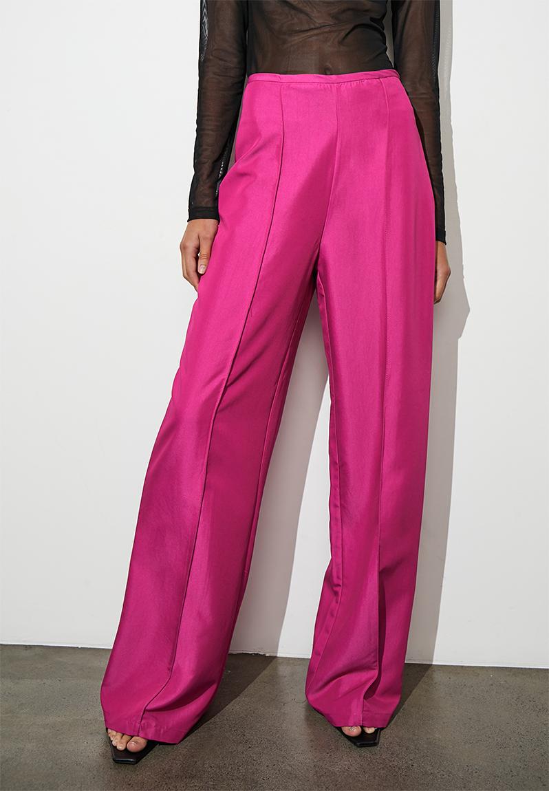 Draped wide leg - cerise Superbalist Trousers | Superbalist.com