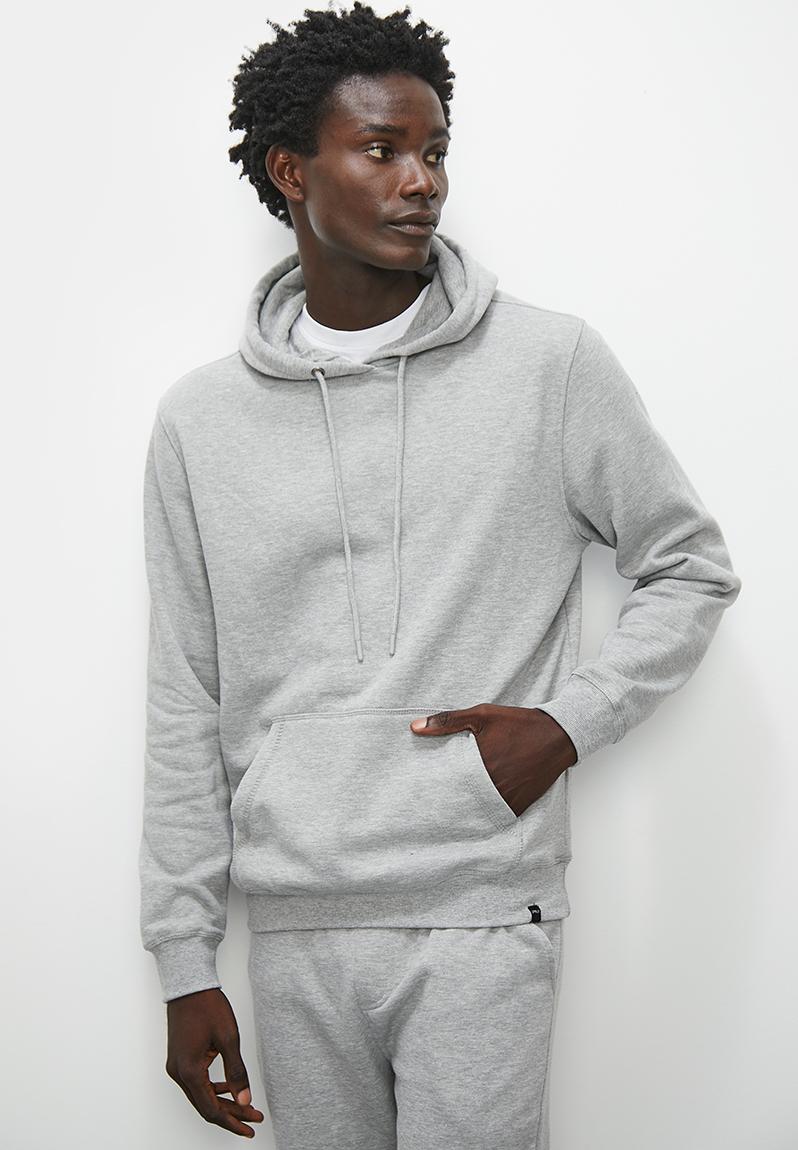 Maddox basic pullover hoodie - grey melange Superbalist Hoodies ...