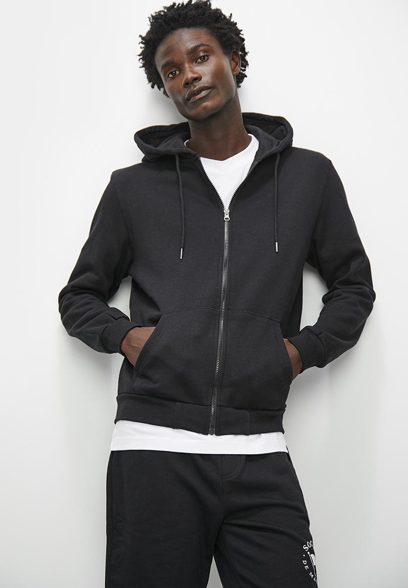 Noel basic zip through hoodie - black Superbalist Hoodies & Sweats ...