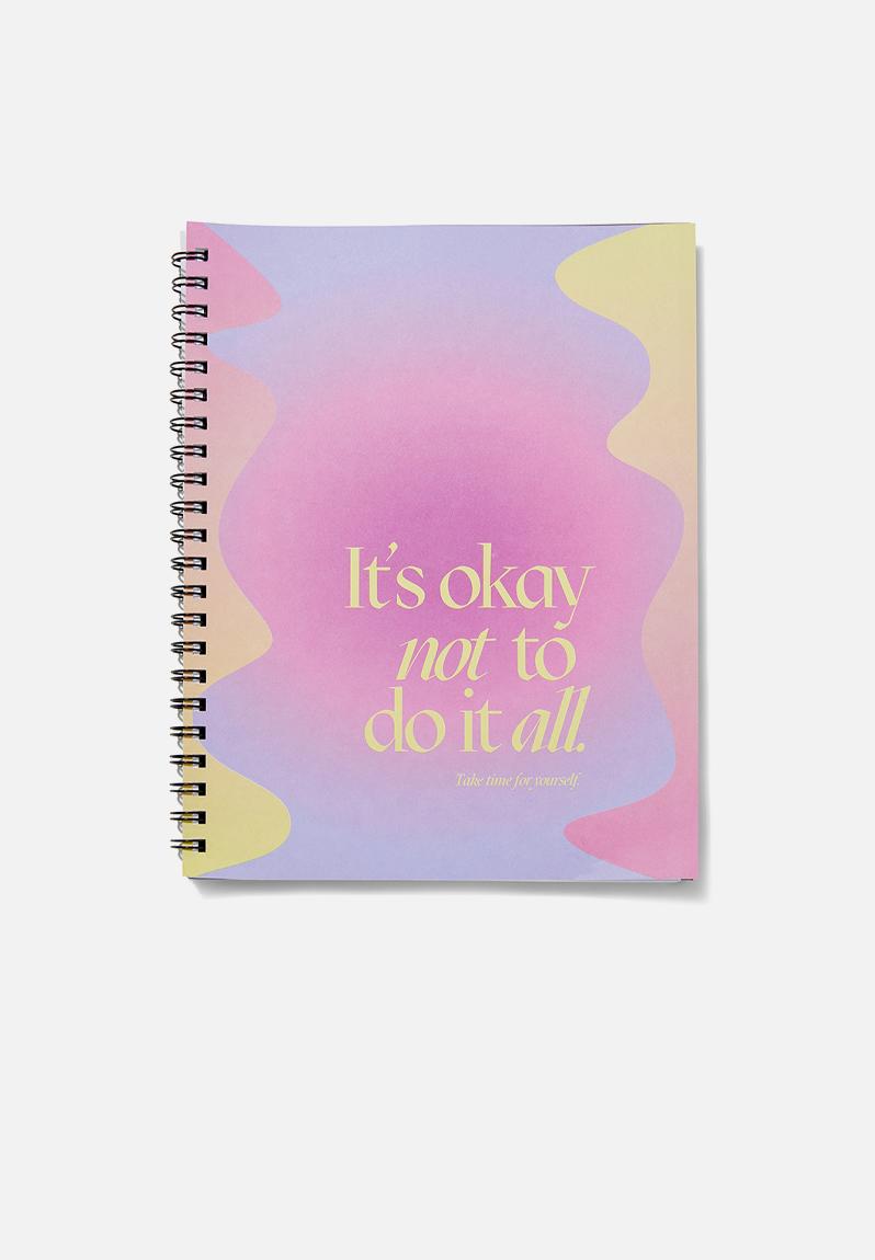 A4 campus notebook - its okay solarised Typo Notebooks & Diaries ...