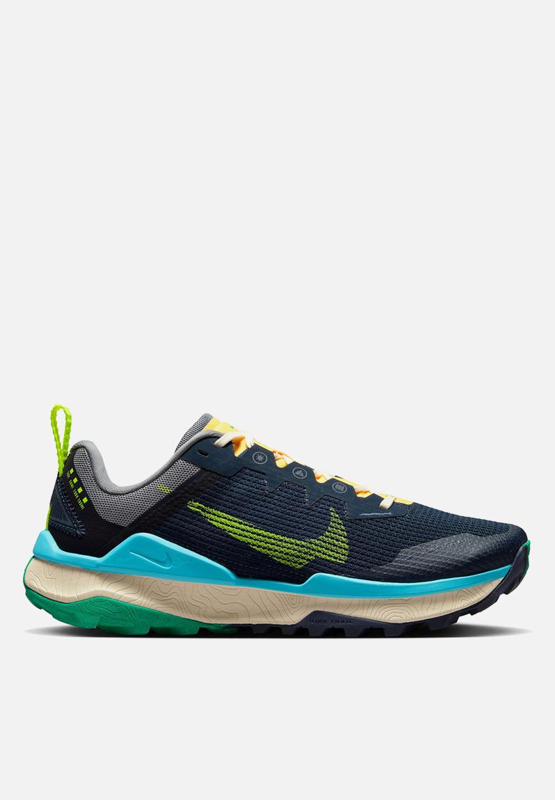 Wmns nike react wildhorse 8 - dr2689-400 - obsidian/volt-cool grey ...