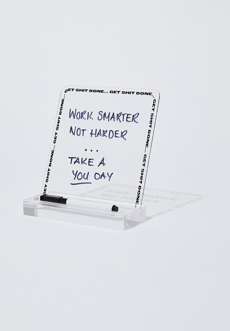 Acrylic memo stand get sh*t done!! Typo Organisation