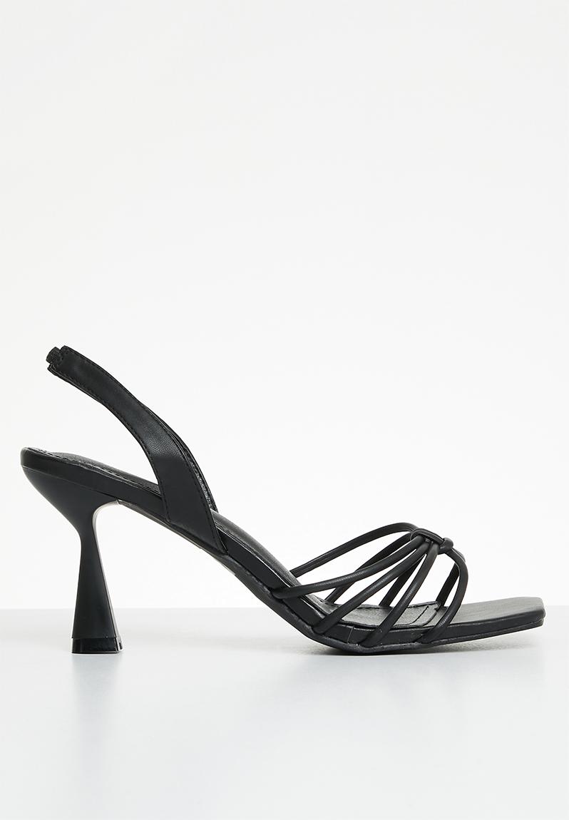Wizz Black Slingback Heel