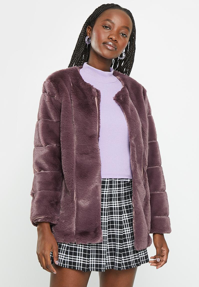 Faux fur jacket - brown dailyfriday Jackets | Superbalist.com