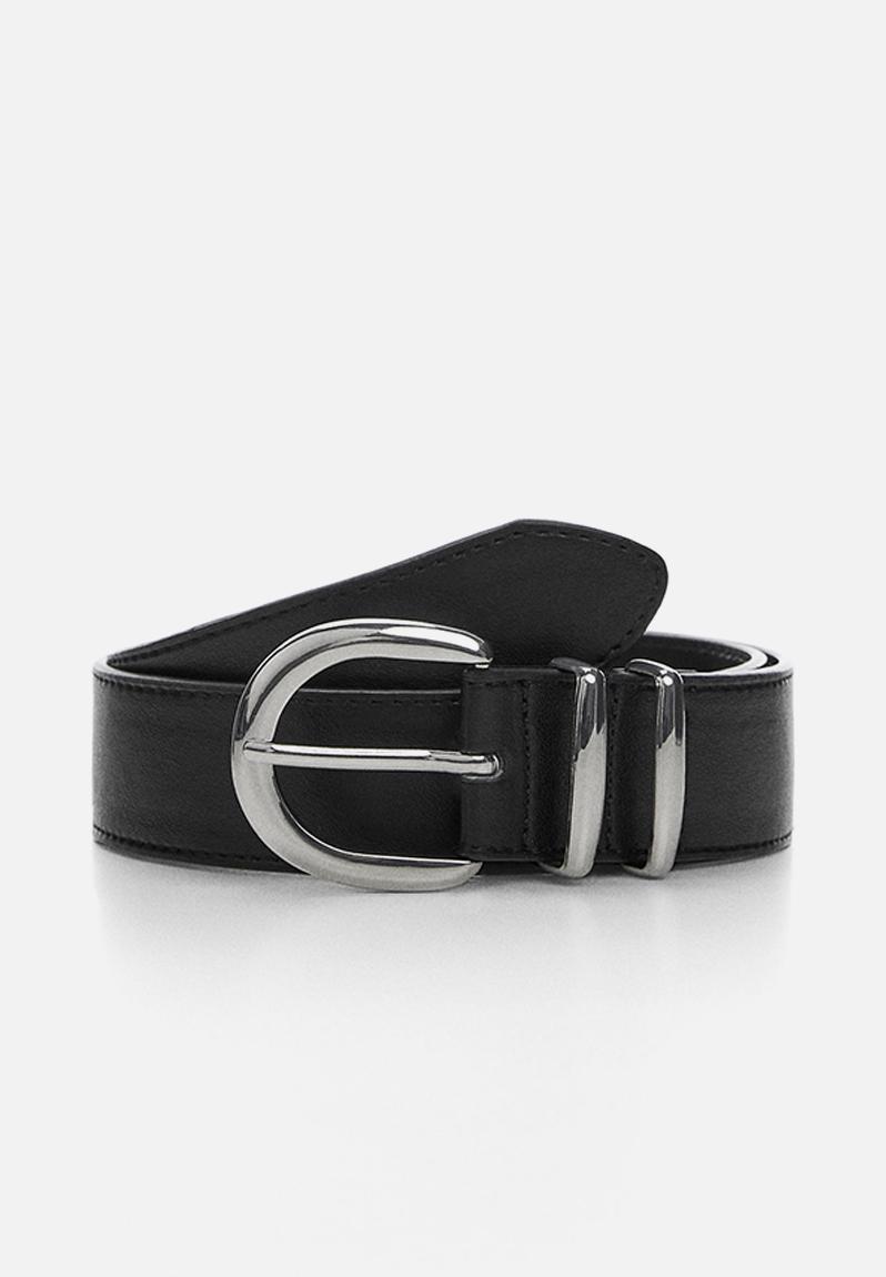 Rounded buckle belt - black2 MANGO Belts | Superbalist.com