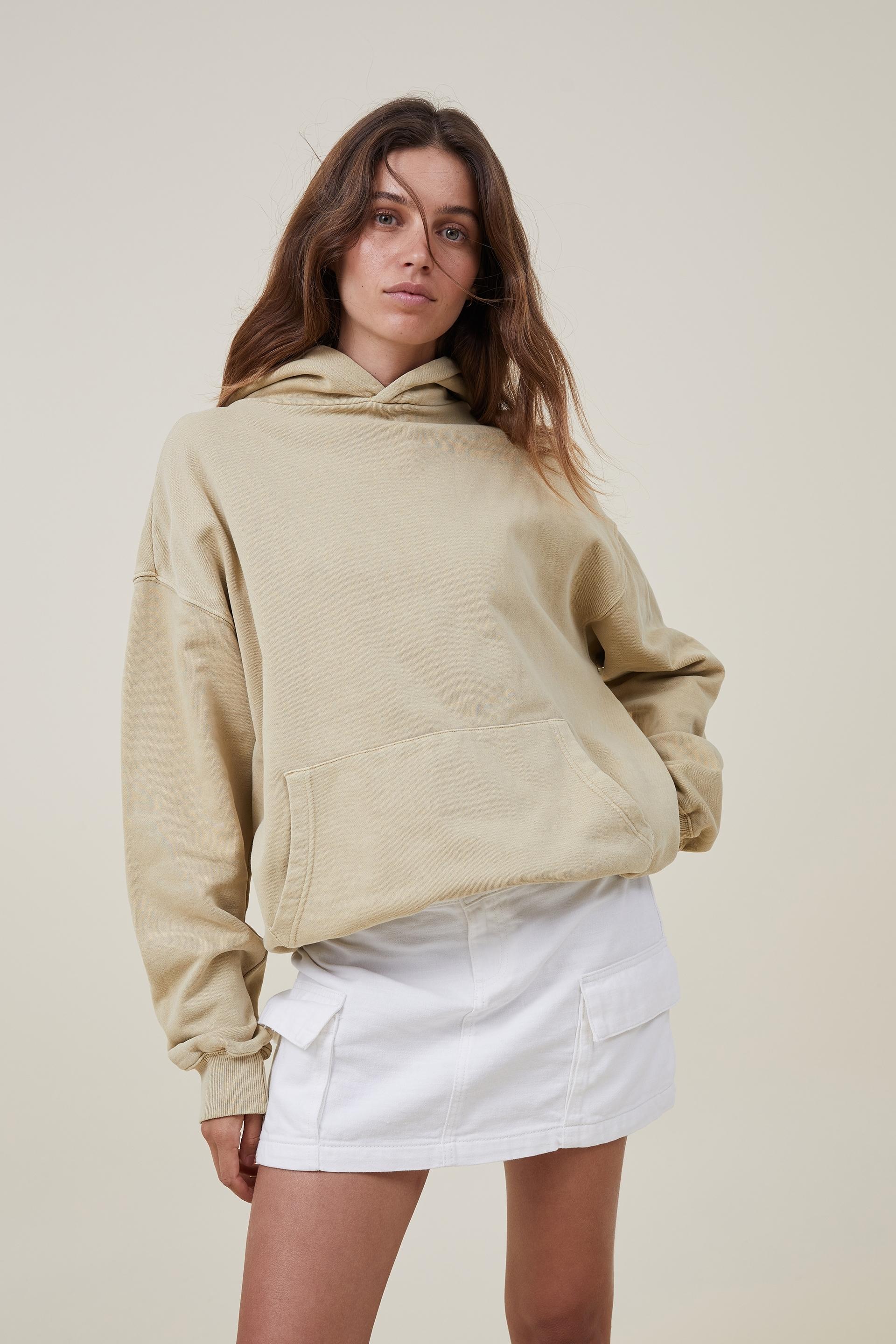 Classic washed hoodie - washed light sand Cotton On Hoodies & Sweats ...