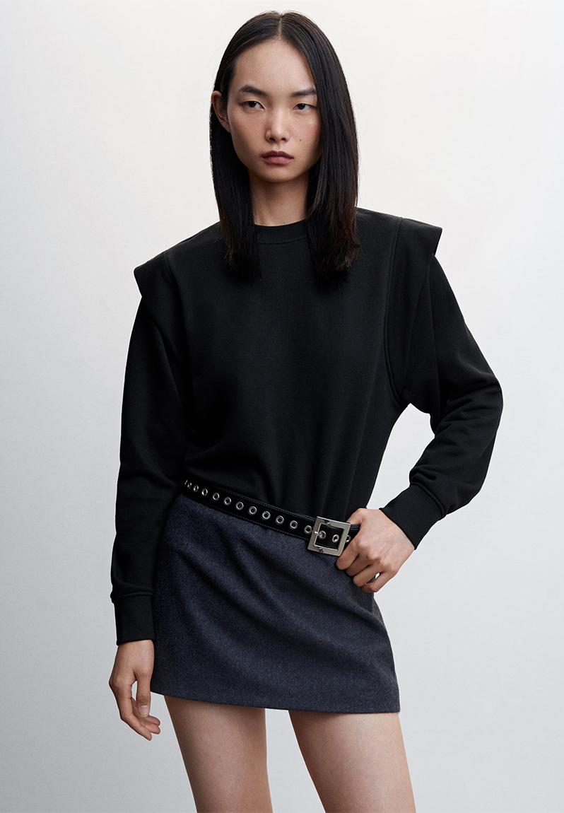 Sweatshirt hombro - black