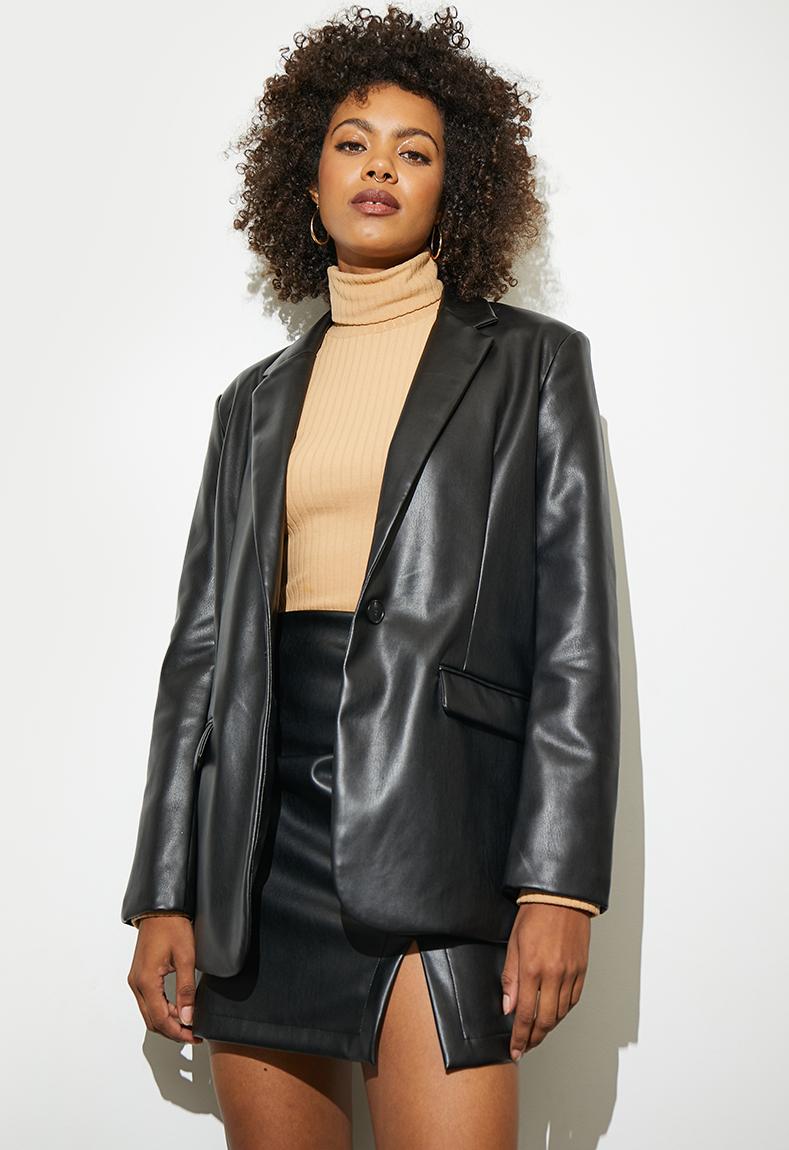 Co-ord pu blazer - black Superbalist Jackets | Superbalist.com