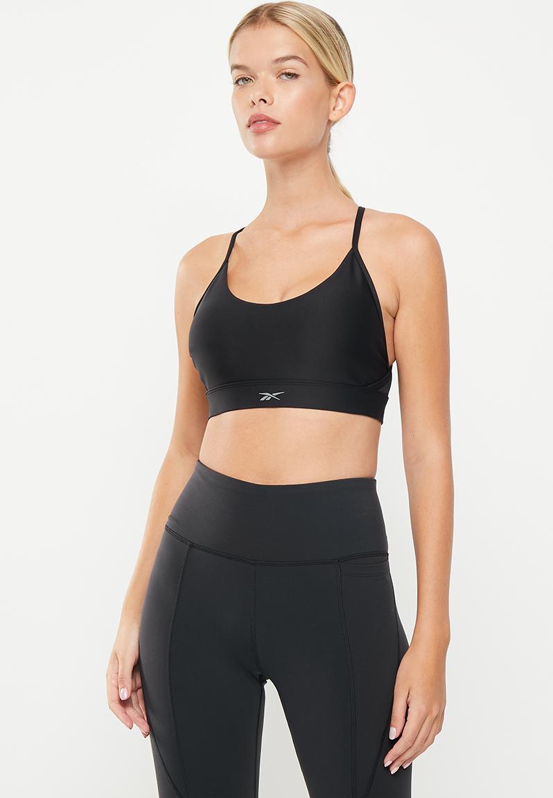 Lux strappy sports bra - black Reebok Sports Bras | Superbalist.com